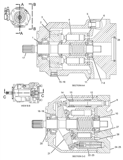 172-5637 pompa cu piston